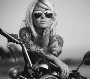 Photo girl bike
